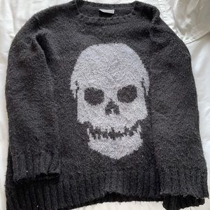 Wooden Ships Skull Sweater Size S/M